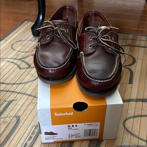 Timberland Brown Boat Shoes Classic Moccasin Style